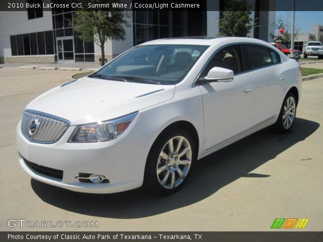 2010 Buick LaCrosse CXS in Summit White