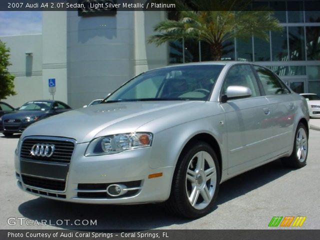 2007 Audi A4 2.0T Sedan in Light Silver Metallic