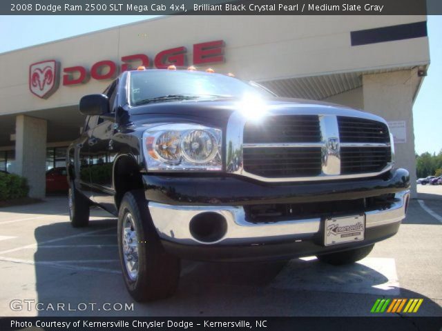 2008 Dodge Ram 2500 SLT Mega Cab 4x4 in Brilliant Black Crystal Pearl