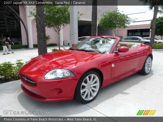2007 Jaguar XK XK8 Convertible in Salsa Red