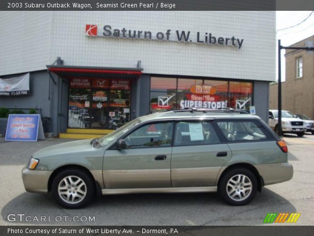 2003 Subaru Outback Wagon in Seamist Green Pearl