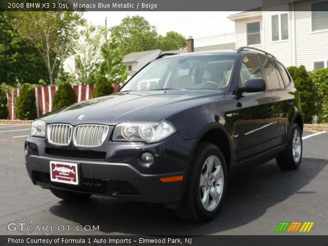 2008 BMW X3 3.0si in Monaco Blue Metallic