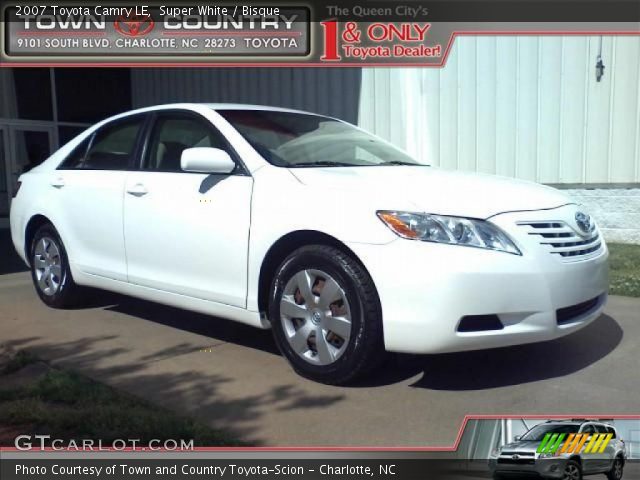 2007 Toyota Camry LE in Super White