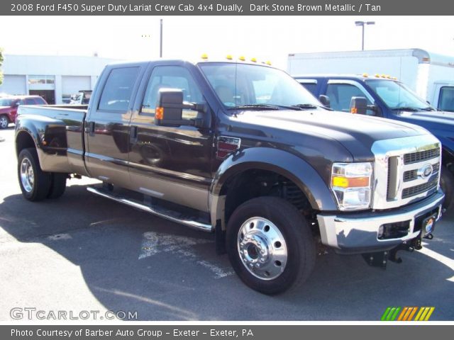 2008 Ford F450 Super Duty Lariat Crew Cab 4x4 Dually in Dark Stone Brown Metallic