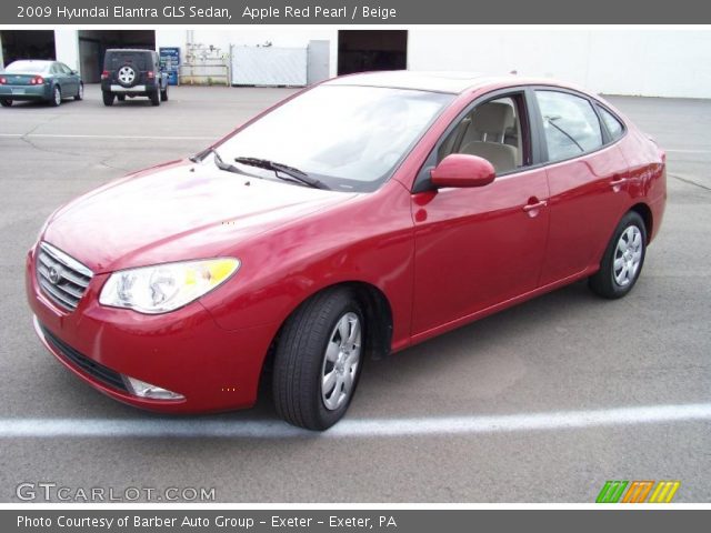 2009 Hyundai Elantra GLS Sedan in Apple Red Pearl