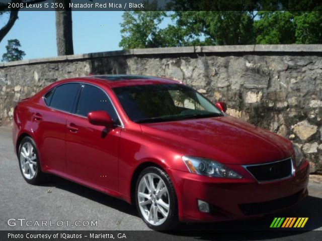2008 Lexus IS 250 in Matador Red Mica