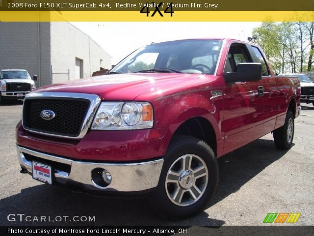 2008 Ford F150 XLT SuperCab 4x4 in Redfire Metallic