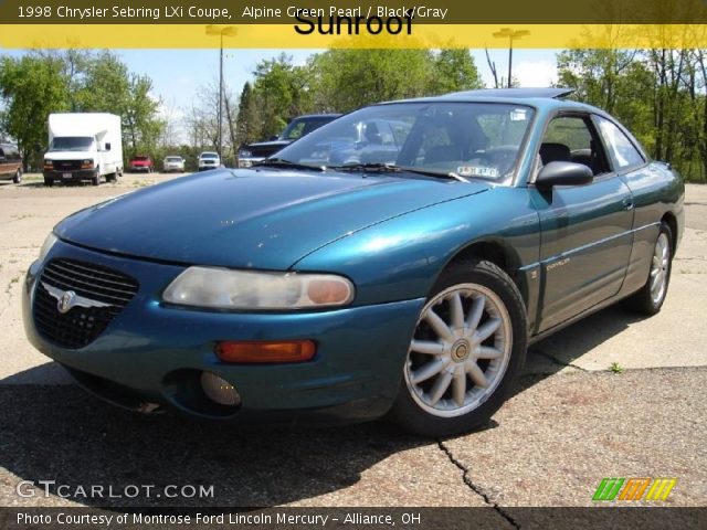 1998 Chrysler Sebring LXi Coupe in Alpine Green Pearl