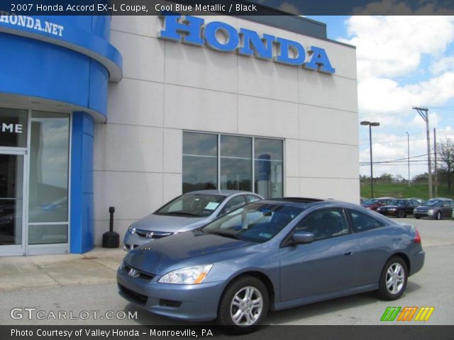 2007 Honda Accord EX-L Coupe in Cool Blue Metallic