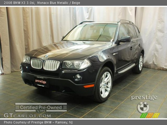 2008 BMW X3 3.0si in Monaco Blue Metallic