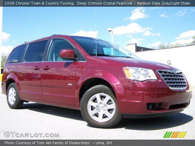 2008 Chrysler Town & Country Touring in Deep Crimson Crystal Pearlcoat