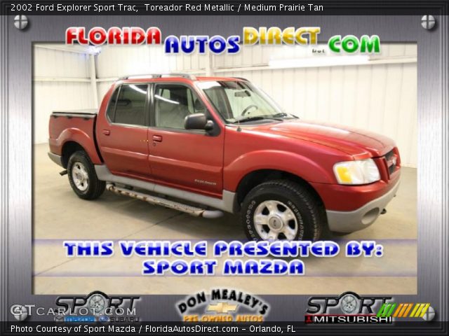 2002 Ford Explorer Sport Trac  in Toreador Red Metallic