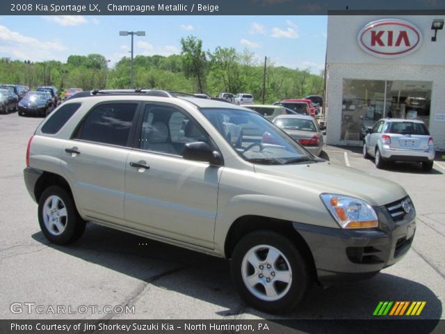 2008 Kia Sportage LX in Champagne Metallic