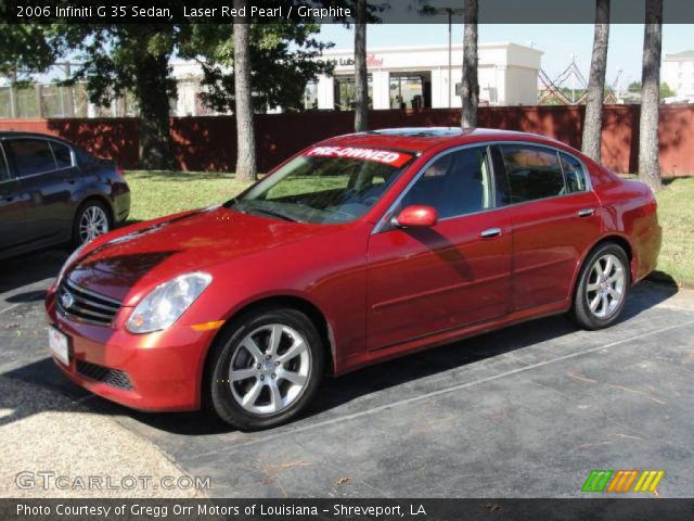 2006 Infiniti G 35 Sedan in Laser Red Pearl