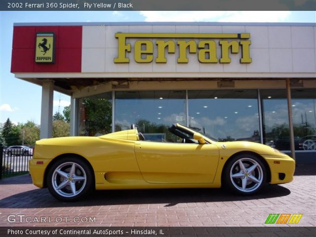 2002 Ferrari 360 Spider in Fly Yellow