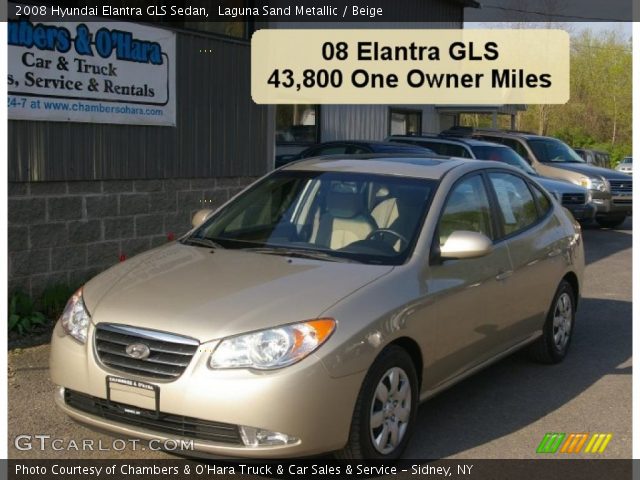 2008 Hyundai Elantra GLS Sedan in Laguna Sand Metallic