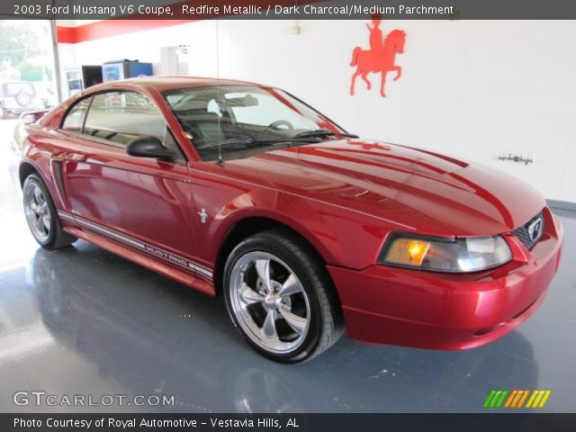 2003 Ford Mustang V6 Coupe in Redfire Metallic