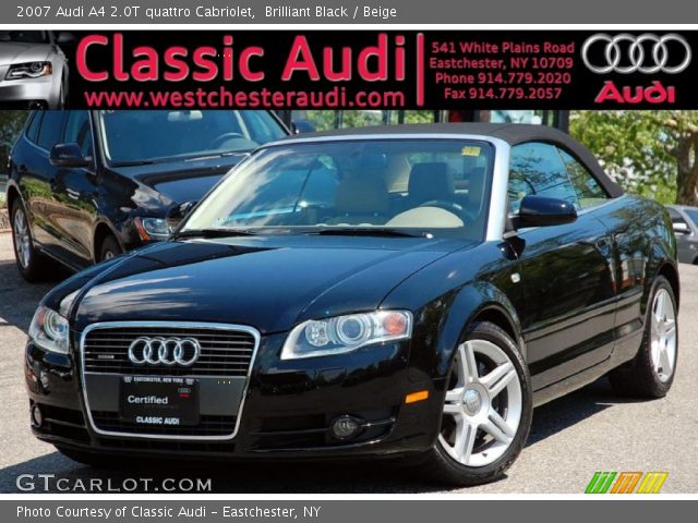 2007 Audi A4 2.0T quattro Cabriolet in Brilliant Black