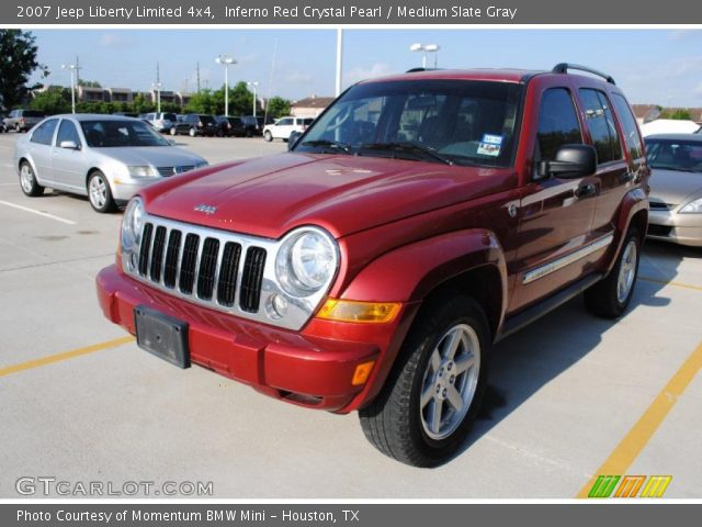 2007 Jeep Liberty Limited 4x4 in Inferno Red Crystal Pearl