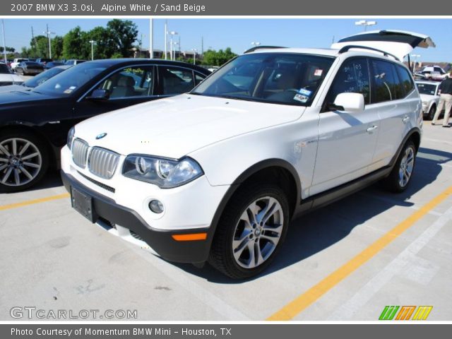 2007 BMW X3 3.0si in Alpine White