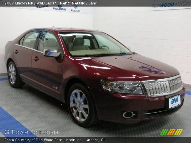 2007 Lincoln MKZ AWD Sedan in Merlot Metallic