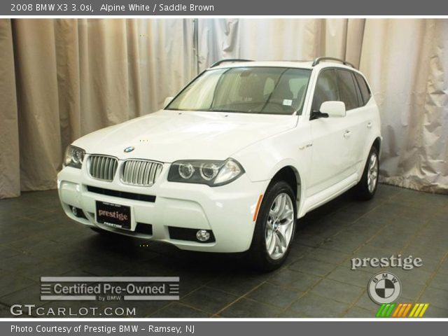 2008 BMW X3 3.0si in Alpine White