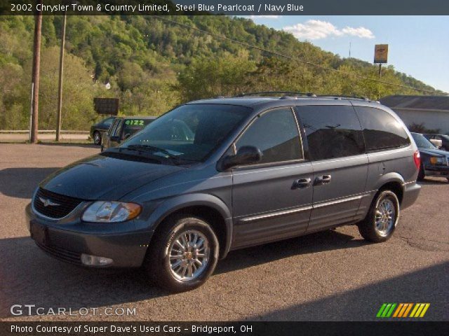 2002 Chrysler Town & Country Limited in Steel Blue Pearlcoat