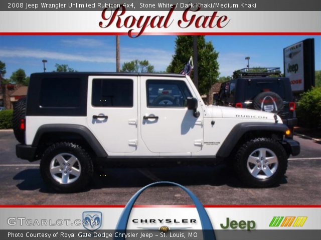 2008 Jeep Wrangler Unlimited Rubicon 4x4 in Stone White