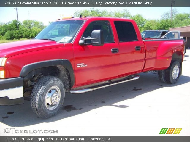 2006 Chevrolet Silverado 3500 LT Crew Cab 4x4 Dually in Victory Red