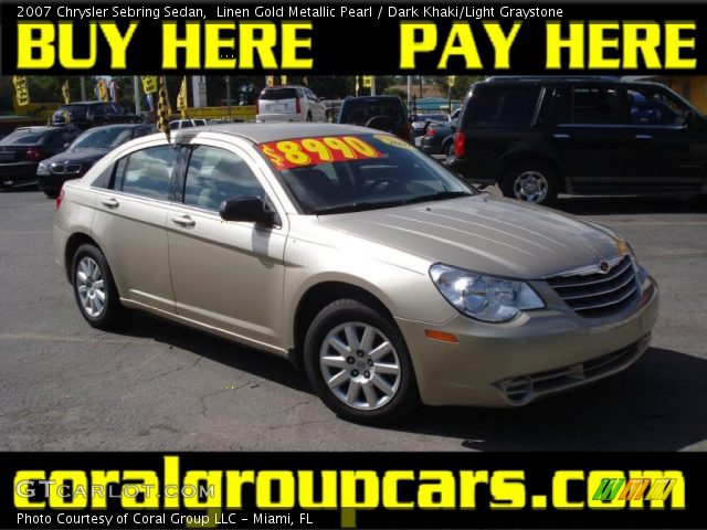 2007 Chrysler Sebring Sedan in Linen Gold Metallic Pearl