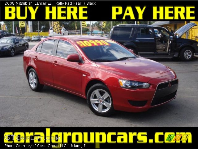 2008 Mitsubishi Lancer ES in Rally Red Pearl