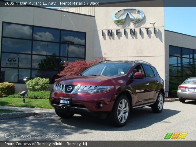 2009 Nissan Murano LE AWD in Merlot Metallic