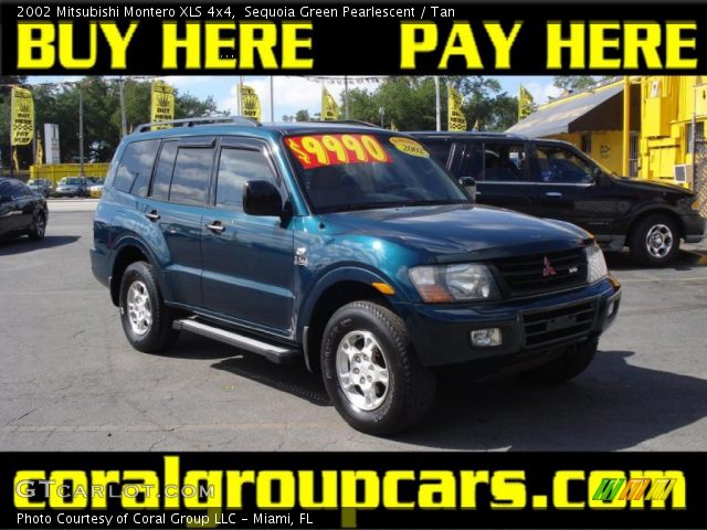 2002 Mitsubishi Montero XLS 4x4 in Sequoia Green Pearlescent