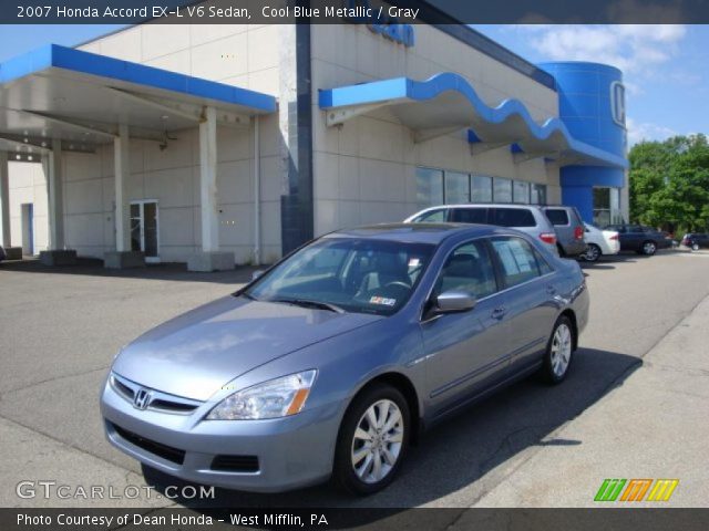 2007 Honda Accord EX-L V6 Sedan in Cool Blue Metallic