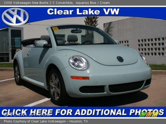 2006 Volkswagen New Beetle 2.5 Convertible in Aquarius Blue