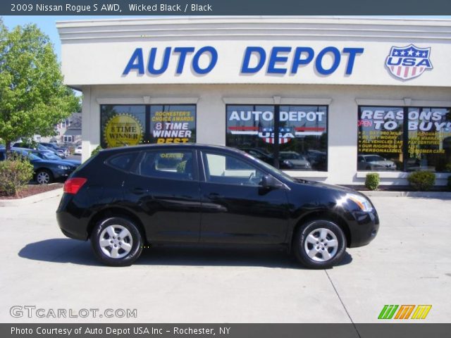 2009 Nissan Rogue S AWD in Wicked Black