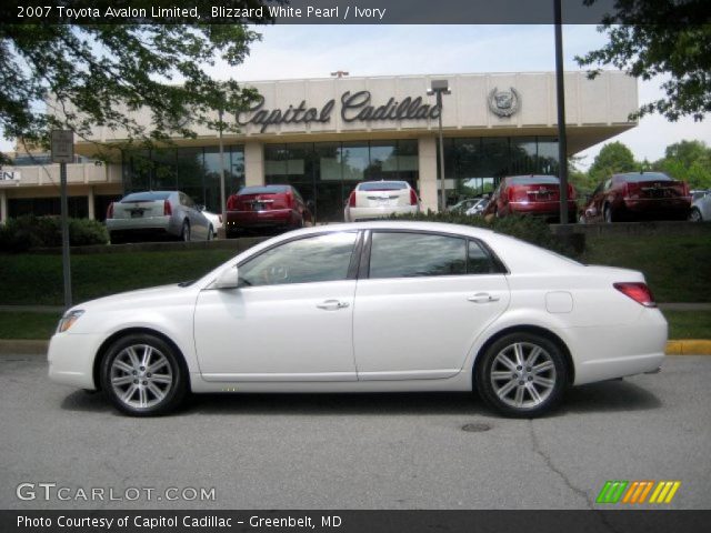 2007 Toyota Avalon Limited in Blizzard White Pearl