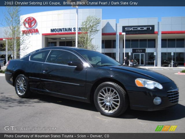 2003 Chrysler Sebring LXi Coupe in Brilliant Black Crystal Pearl