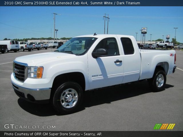 2010 GMC Sierra 2500HD SLE Extended Cab 4x4 in Summit White