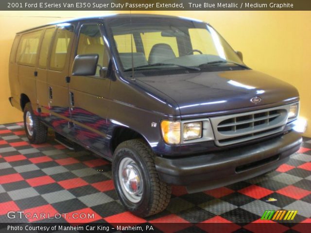 2001 Ford E Series Van E350 Super Duty Passenger Extended in True Blue Metallic