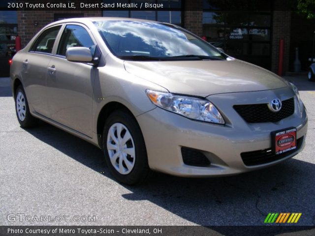 2010 Toyota Corolla LE in Desert Sand Metallic