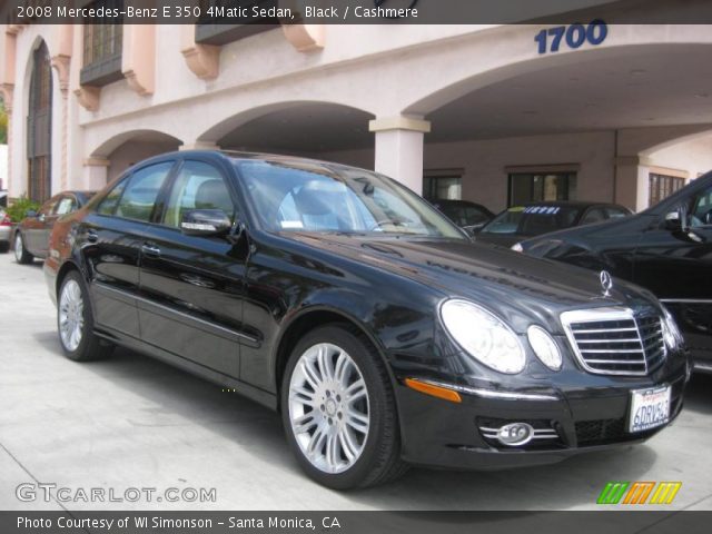2008 Mercedes-Benz E 350 4Matic Sedan in Black