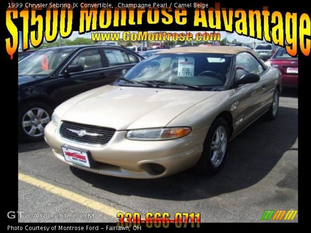 1999 Chrysler Sebring JX Convertible in Champagne Pearl
