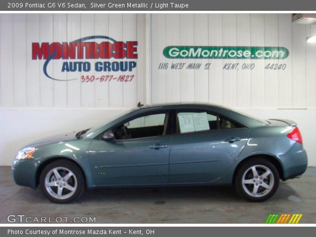 2009 Pontiac G6 V6 Sedan in Silver Green Metallic
