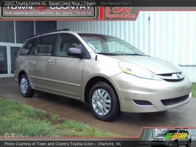 2007 Toyota Sienna LE in Desert Sand Mica