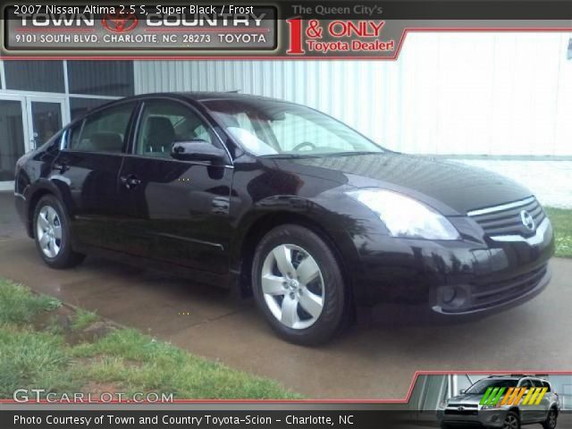 2007 Nissan Altima 2.5 S in Super Black