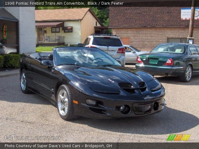 1998 Pontiac Firebird Trans Am Convertible in Black