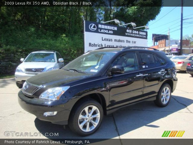 2009 Lexus RX 350 AWD in Obsidian Black