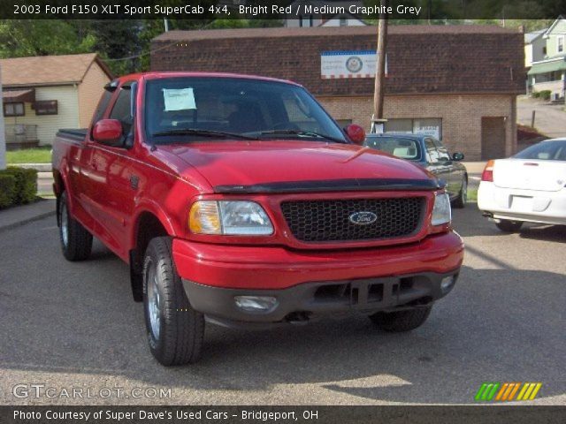 2003 Ford F150 XLT Sport SuperCab 4x4 in Bright Red