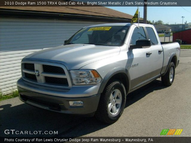 2010 Dodge Ram 1500 TRX4 Quad Cab 4x4 in Bright Silver Metallic